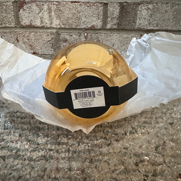 NEW Viski Yellow Glass Barware SET OF 4 - Picture 2 of 3